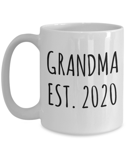 Grandma Est 2020 Mug Grandmother Reveal Gifts Coffee Cup