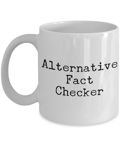 Gifts for Journalists - Editor Mug - Reporter Mug - Alternative Fact Checker Coffee Mug - Politics-Cute But Rude