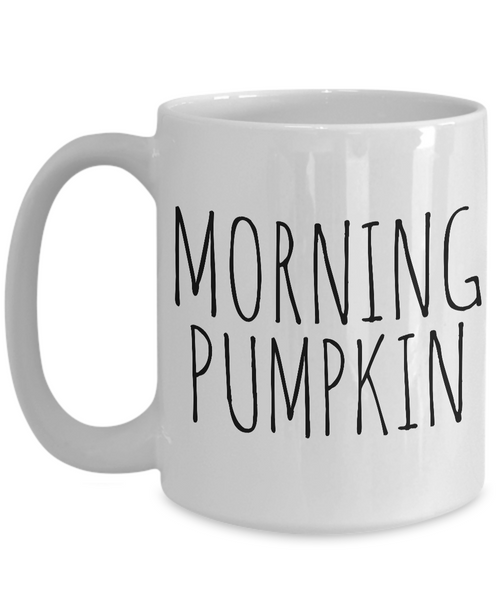 Mornin Pumpkin Mug Cute Ceramic Good Morning Coffee Cup Fall Gifts-Cute But Rude