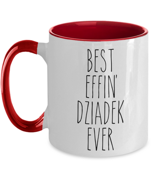 Dziadek Mug, Dziadek Gift, Dziadek, Gift From Grandkids, Best Effin Dziadek Ever Two Toned Coffee Cup