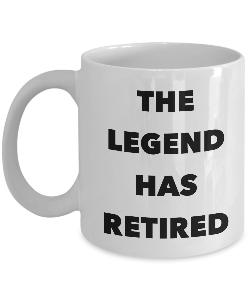 The Legend Has Retired Mug Coach Funny Silly Retirement Gift Idea for ...