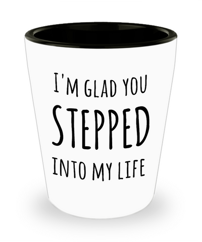 Stepdad Gift Idea Stepfather Stepmom Present Stepmother Birthday Ceramic Shot Glass