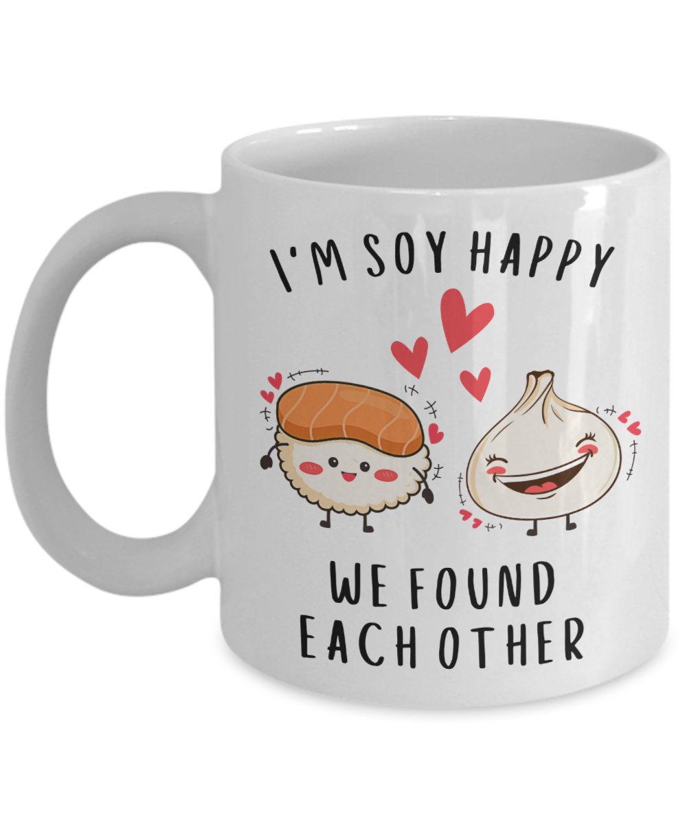 Anniversary Gift, Dating Anniversary, Newlywed Mug, 5th Anniversary, 10th Anniversary, 25th Anniversary, Girlfriend Gift, Sushi Gift, Sushi Gifts, Kawaii Mug