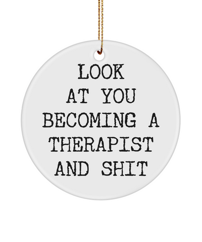 Therapist Ornament, ABA Therapist Gift, Future Therapist, Therapist Christmas, Behavior Therapist, Funny Therapist Gift