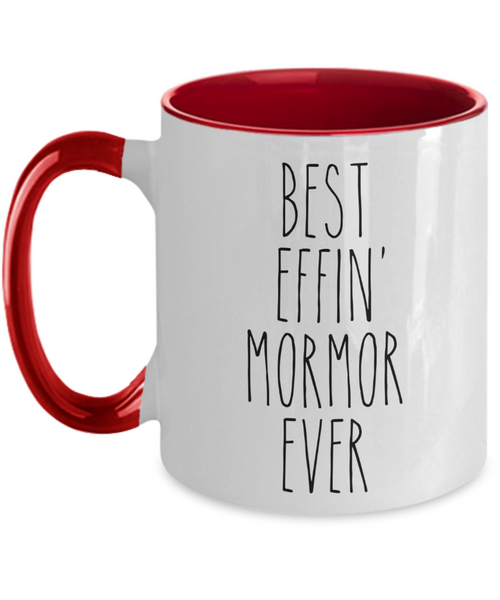 Gift For Mormor Best Effin' Mormor Ever Mug Two-Tone Coffee Cup Funny Coworker Gifts