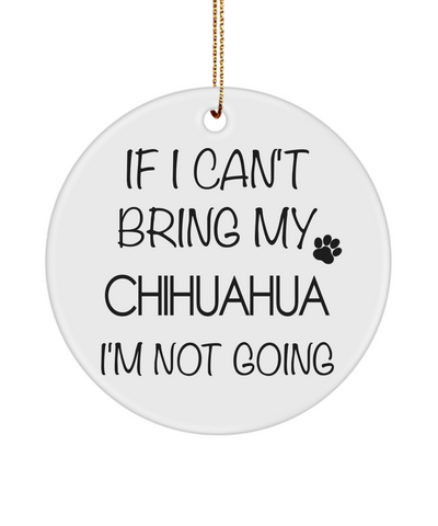 Chihuahua Ornament, Chihuahua Gift, Chihuahua Gifts, Chihuahua Dad, Long Hair Chihuahua, Chihuahua Dog