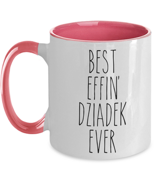 Dziadek Mug, Dziadek Gift, Dziadek, Gift From Grandkids, Best Effin Dziadek Ever Two Toned Coffee Cup