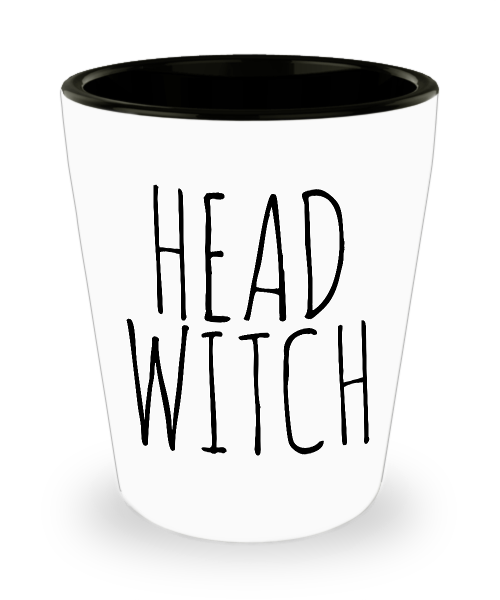 Head Witch Shot Glass Funny Halloween Ceramic Glasses Gifts for Witches