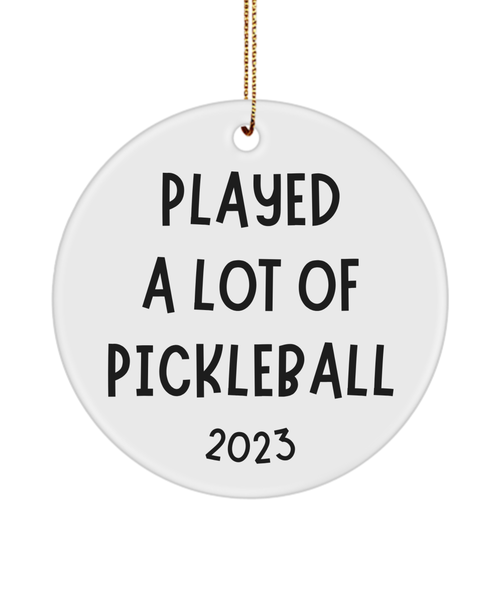 Pickleball Ornament, Pickleball Gag Gift for Men & Women, Funny Pickleball Gift, Pickleball Gifts, Pickleball Kitchen, 2023 Christmas Ornament