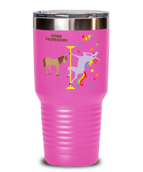 Gift For Professor Rainbow Unicorn Mug Cute Insulated Drink Tumbler Travel Coffee Cup