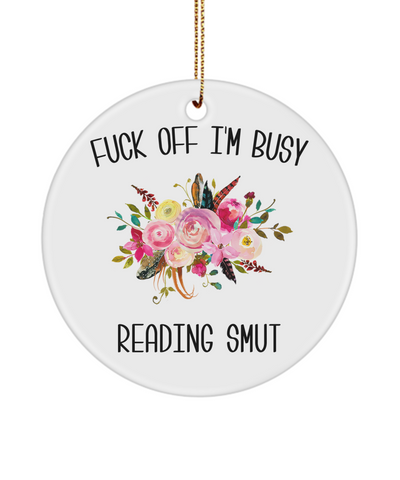 Smut Reader, Romance Reader, Smut Books, Smut Book, Book Smut Ceramic Ornament