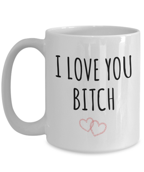 Galentines Day Mug I Love You Bitch Coffee Cup-Cute But Rude