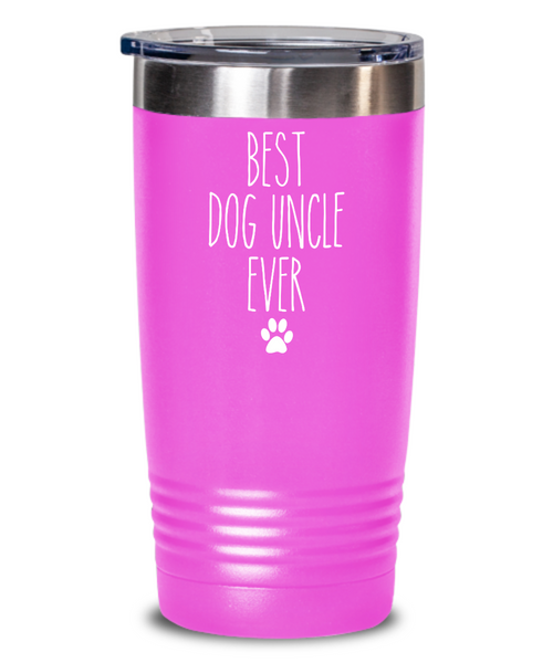 Best Dog Uncle Ever Insulated Drink Tumbler Travel Cup Funny Coworker Gifts