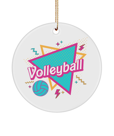 Volleyball Ornament, Volleyball Player Gift, Volleyball Team Gift, Volleyball Gift Idea, Volleyball Mom, Volleyball Coach, Retro 90's