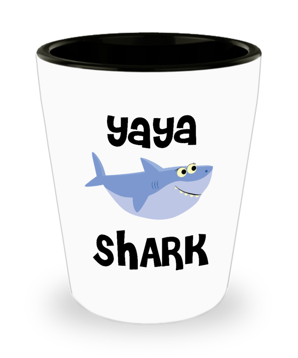 Yaya Shark Do Do Do Gift Idea Birthday Gifts for Yayas Ceramic Shot Glass