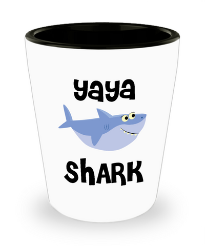 Yaya Shark Do Do Do Gift Idea Birthday Gifts for Yayas Ceramic Shot Glass