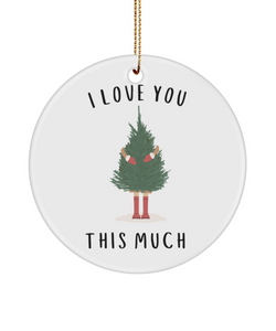 I Love You More, Love You More, Anniversary Ornament, Husband Ornament, Girlfriend Ornament, Married Ornament