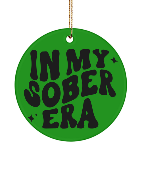 One Year Sober Anniversary Gifts, Sobriety Gift, In My Sober Era Christmas Tree Ornament