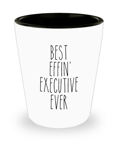 Gift For Executive Best Effin' Executive Ever Ceramic Shot Glass Funny Coworker Gifts