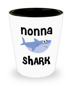 Nonna Shark Do Do Do Gift Idea Birthday Gifts for Nonnas Ceramic Shot Glass