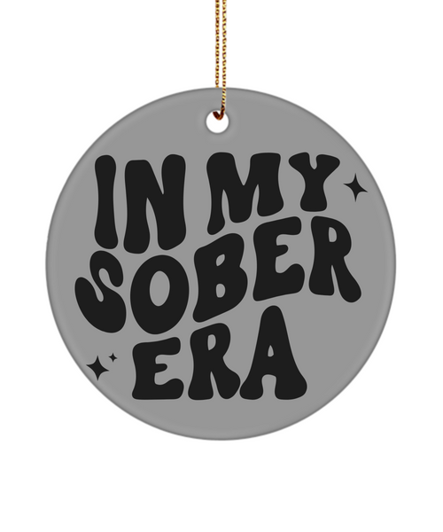 One Year Sober Anniversary Gifts, Sobriety Gift, In My Sober Era Christmas Tree Ornament