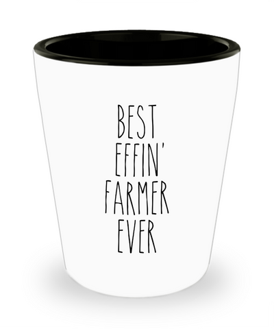 Gift For Farmer Best Effin' Farmer Ever Ceramic Shot Glass Funny Coworker Gifts