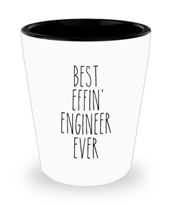 Gift For Engineer Best Effin' Engineer Ever Ceramic Shot Glass Funny Coworker Gifts