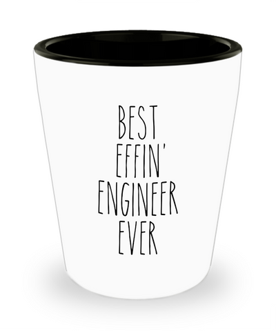 Gift For Engineer Best Effin' Engineer Ever Ceramic Shot Glass Funny Coworker Gifts