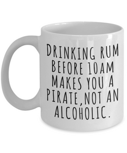 Funny Rum Lover Gift Idea Quote Mug Coffee Cup-Cute But Rude