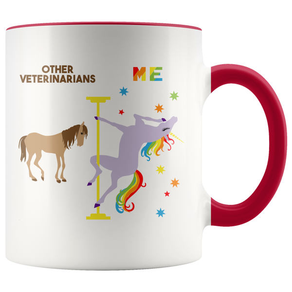 Veterinarian Gifts for Veterinarians Mug Funny Veterinarian Graduation Gift Idea Coffee Cup Pole Dancing Unicorn