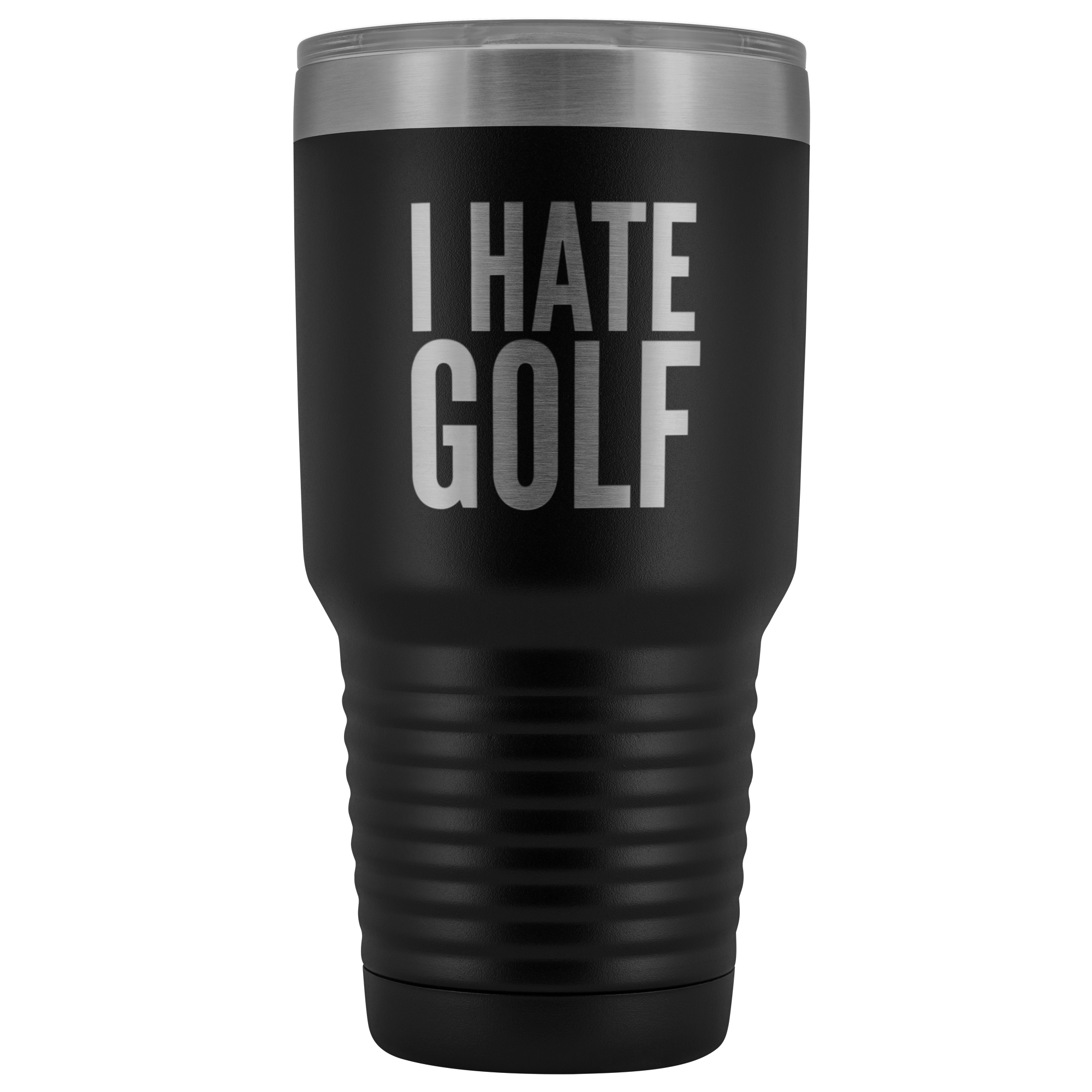 I Hate Golf Tumbler Golfer Gift Metal Mug Double Wall Vacuum Insulated Hot Cold Travel Cup 30oz BPA Free-Cute But Rude