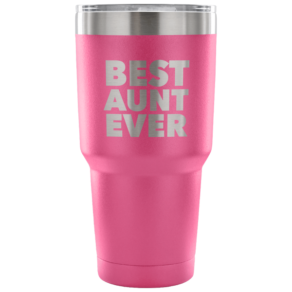 Best Aunt Ever Tumbler Great Gifts for New Aunts Funny Double Wall Vacuum Insulated Hot & Cold Travel Cup 30oz BPA Free