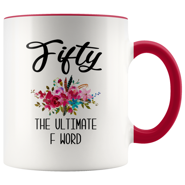 Funny 50th Birthday Gift for Women 50th Birthday Party Ideas for Her 50 Years Old Mug Turning 50 Midlife Coffee Cup