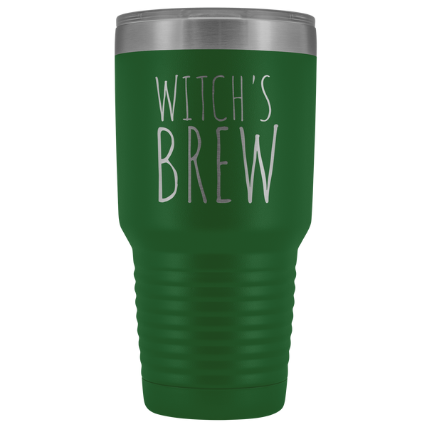 Witch's Brew Tumbler Funny Fall Halloween Gifts for Friends Metal Mug Insulated Hot Cold Travel Coffee Cup 30oz BPA Free