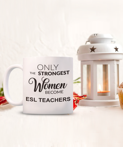 ESL Teacher, Esl Gifts, Back to School, English Teacher Gift, ESL Mug Coffee Cup Gift for Women