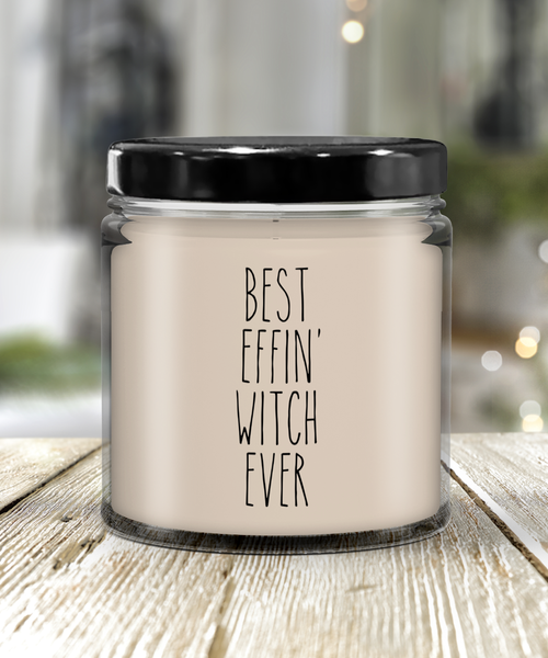 Gift For Witch Best Effin' Witch Ever Candle 9oz Vanilla Scented Soy Wax Blend Candles Funny Coworker Gifts