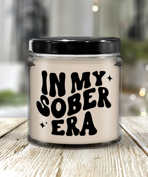 In My Sober Era 9 oz Vanilla Scented Soy Wax Candle