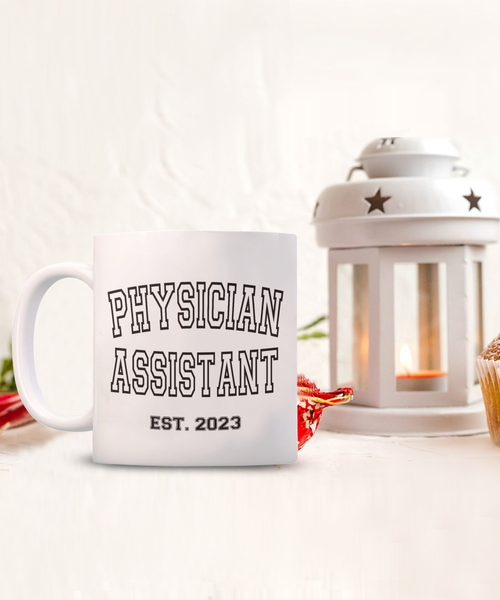 Physician Assistant, Est 2023, Physician Assistant Mug, Physicians Assistant, Medical Assistant, PA Graduation Gift, PA Gift, PA School Gift, Retro Coffee Cup