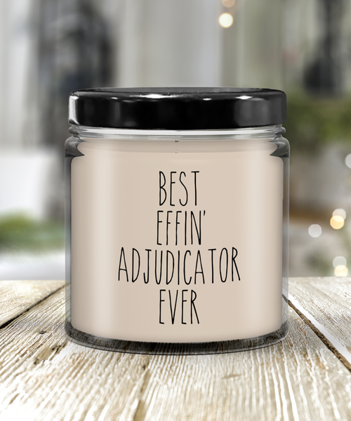 Gift For Adjudicator Best Effin' Adjudicator Ever Candle 9oz Vanilla Scented Soy Wax Blend Candles Funny Coworker Gifts