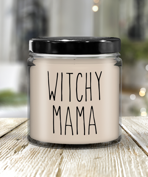 Witchy Mama Candle 9 oz Vanilla Scented Soy Wax Blend Candles Funny Gift