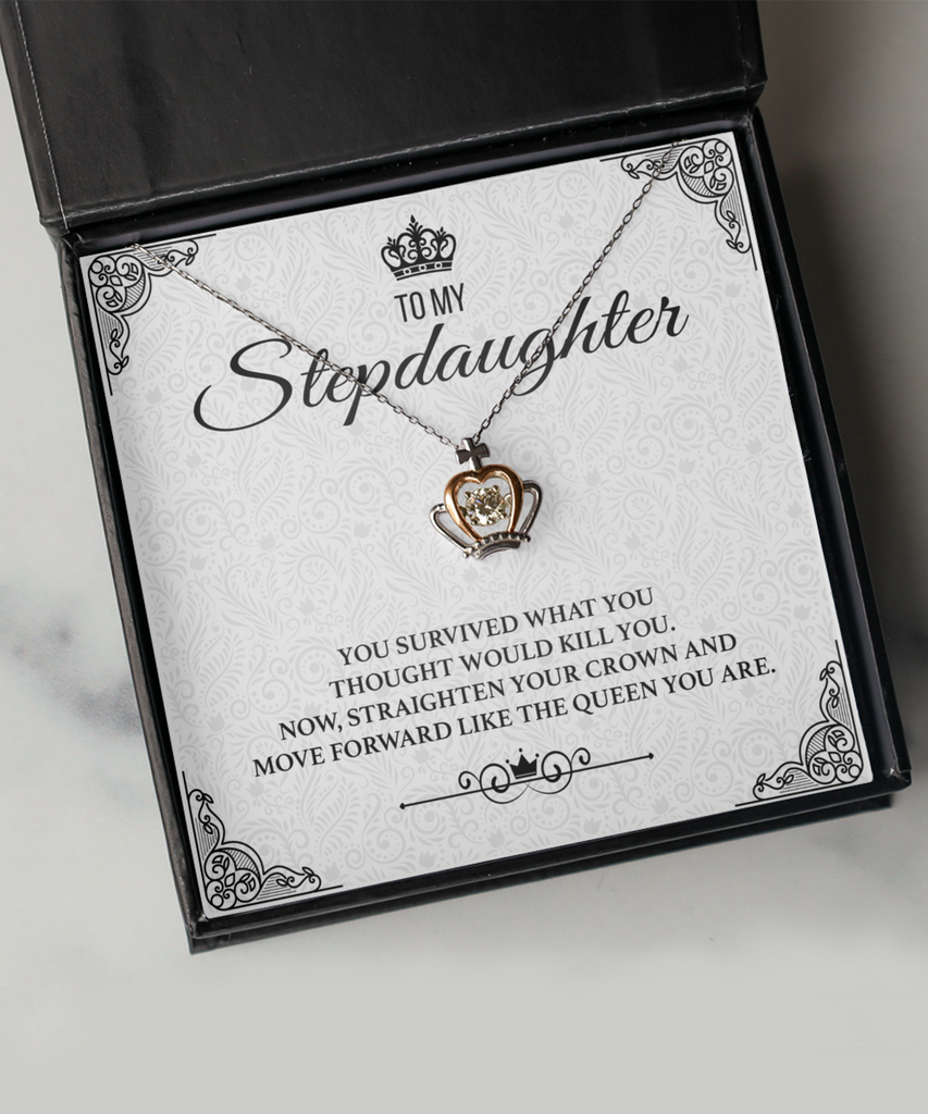 Gift for Stepdaughter Luxe Crown Necklace Gift from Stepmom Gift From –  Cute But Rude