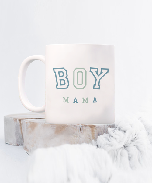 Boy Mama Mug, Mom of Boys, Expectant Mom Gift, Maternity Mug, Mother's Day Gift, Pregnancy Gift, To Mom From Son, Baby Shower Coffee Cup