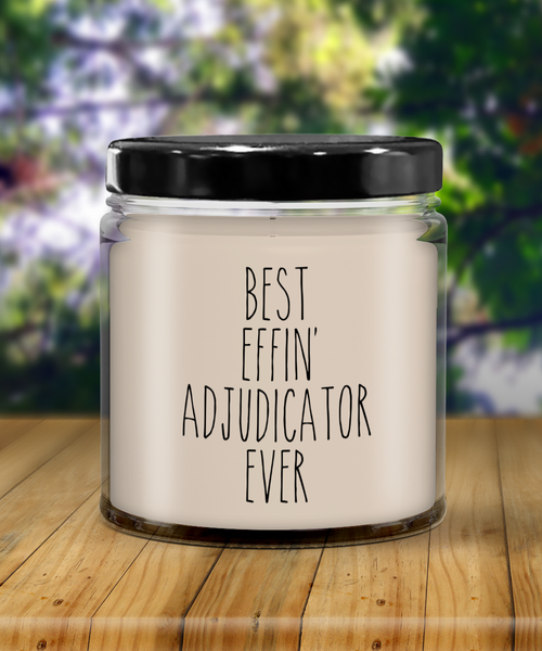 Gift For Adjudicator Best Effin' Adjudicator Ever Candle 9oz Vanilla Scented Soy Wax Blend Candles Funny Coworker Gifts