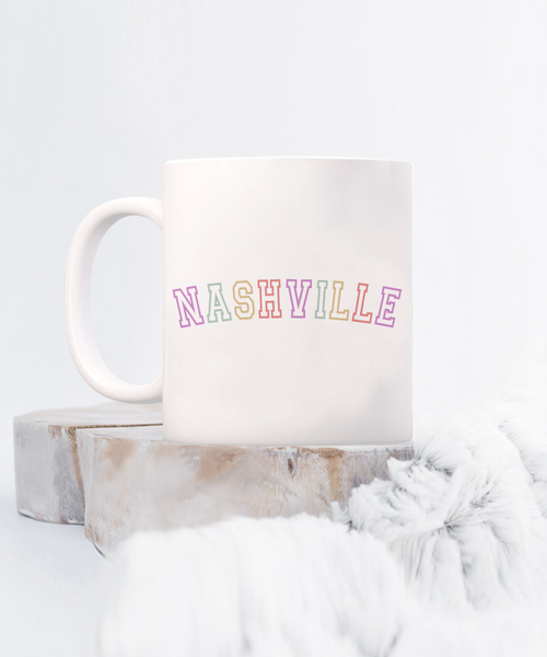 Nashville Mug, Nashville Gift, Nashville Coffee Cup, Nashville Decor, Nashville Girls Trip