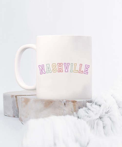 Nashville Mug, Nashville Gift, Nashville Coffee Cup, Nashville Decor, Nashville Girls Trip