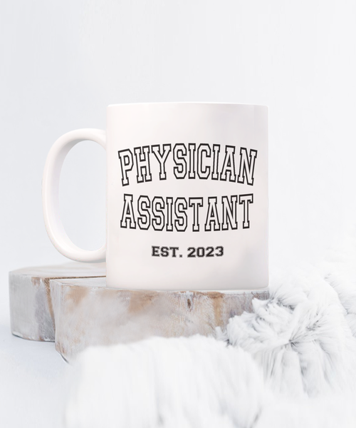 Physician Assistant, Est 2023, Physician Assistant Mug, Physicians Assistant, Medical Assistant, PA Graduation Gift, PA Gift, PA School Gift, Retro Coffee Cup