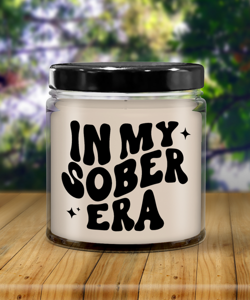 In My Sober Era 9 oz Vanilla Scented Soy Wax Candle