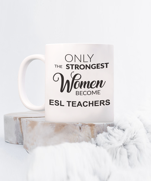 ESL Teacher, Esl Gifts, Back to School, English Teacher Gift, ESL Mug Coffee Cup Gift for Women