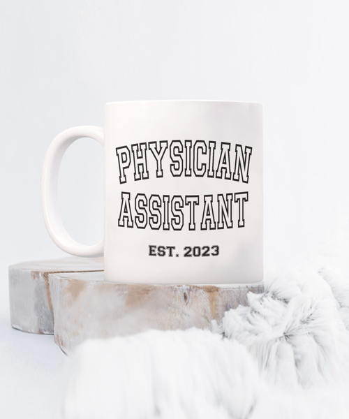 Physician Assistant, Est 2023, Physician Assistant Mug, Physicians Assistant, Medical Assistant, PA Graduation Gift, PA Gift, PA School Gift, Retro Coffee Cup