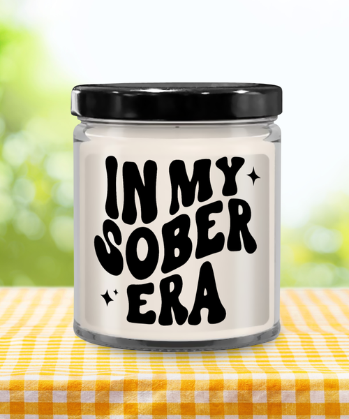 In My Sober Era 9 oz Vanilla Scented Soy Wax Candle